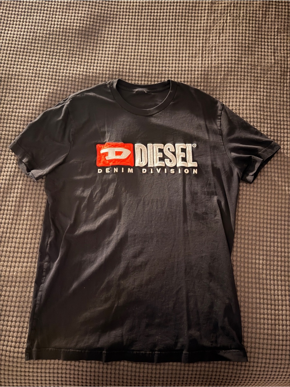 Diesel Black Short-Sleeve Logo Tee